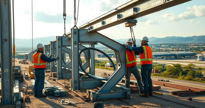 Fabricação e Montagem de Estruturas Metálicas para Projetos Sustentáveis e Eficientes