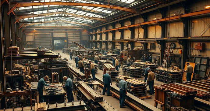 Caldeiraria e montagem: estruturas metálicas para processos industriais